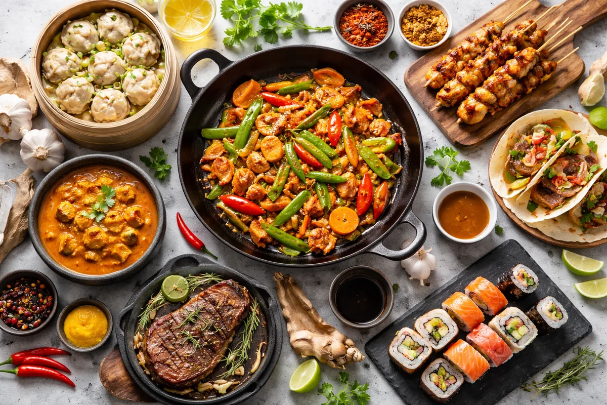 À la découverte des cuisines du monde à travers les techniques de cuisson